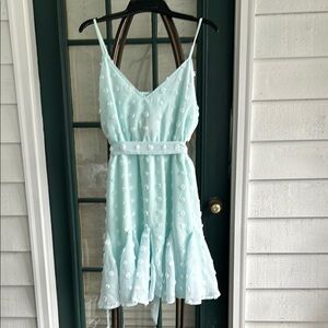 Vestique Mint Green Dress with Spaghetti Straps